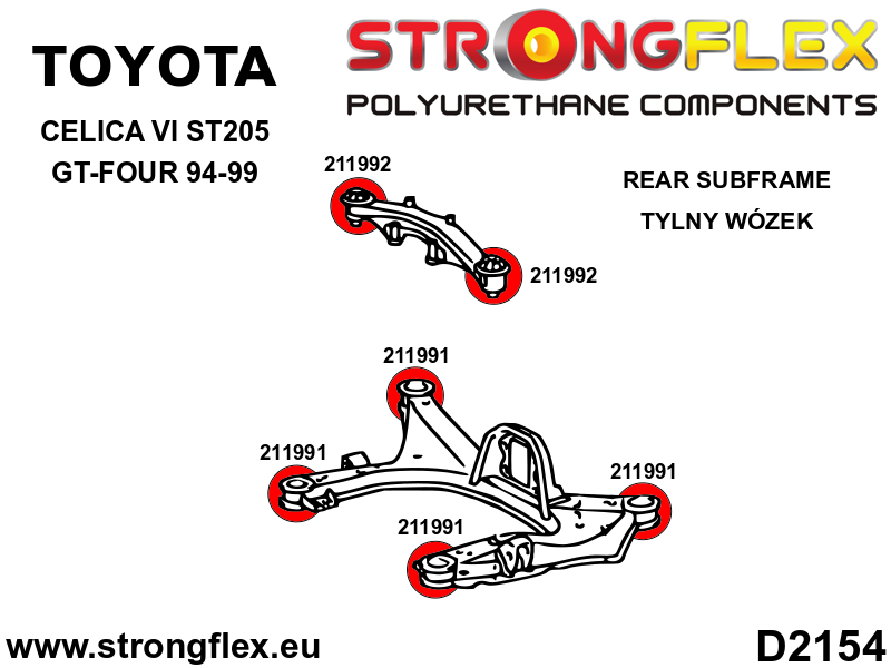 211991B: Rear subframe bush