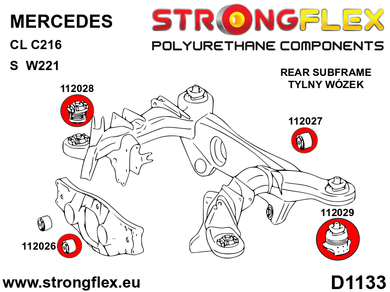 112027A: Rear differential – rear bush SPORT