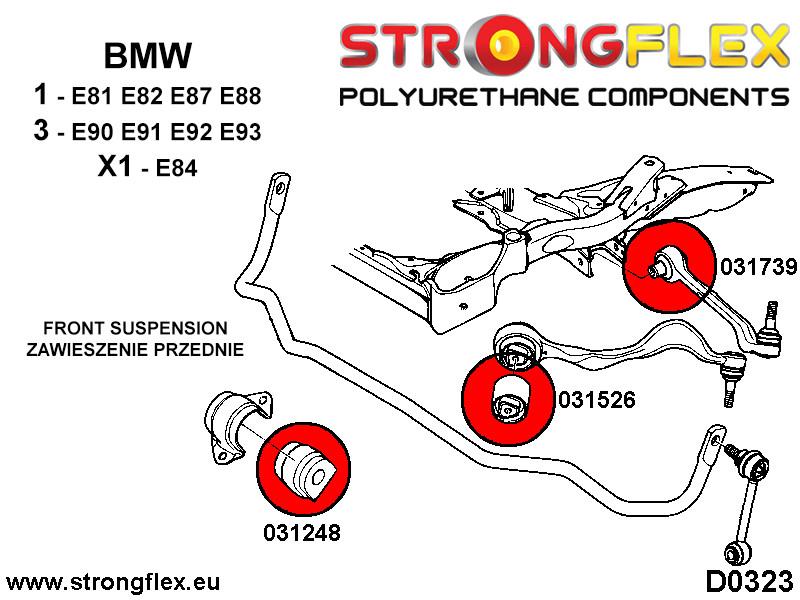 036072B: Full suspension polyurethane bush kit