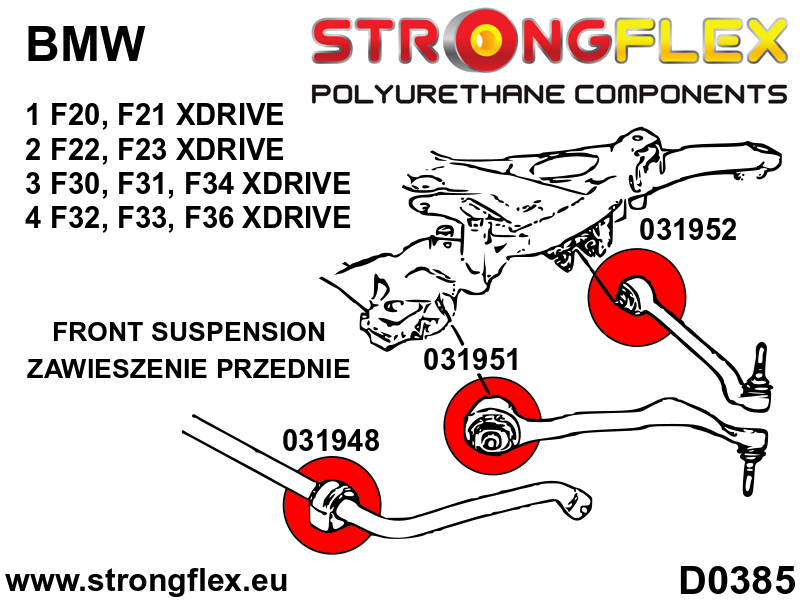 031952A: Front suspension - rear bush SPORT