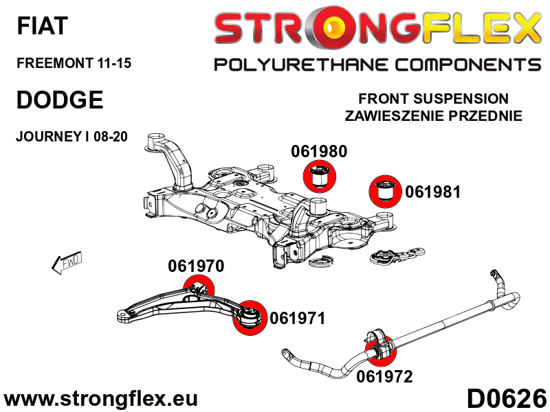 061971A: Front control arm – rear bush SPORT