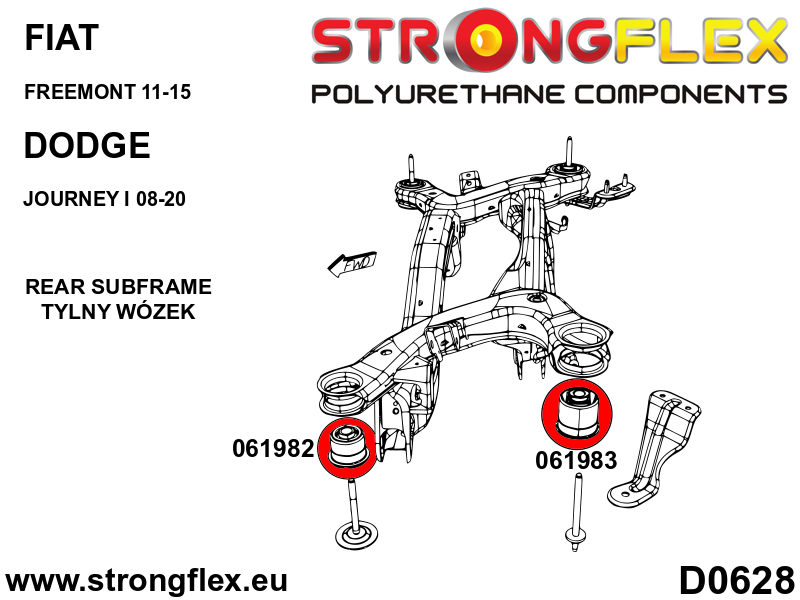 061982B: Rear subframe – front bush