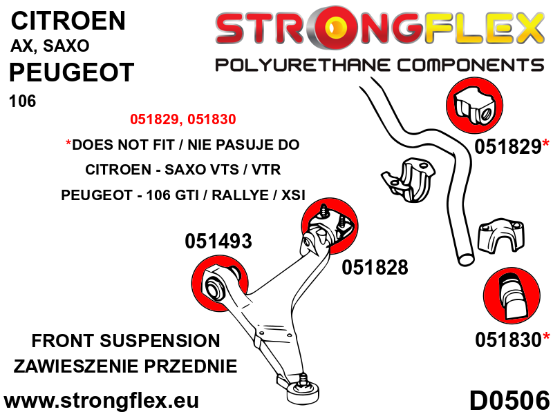 056004B: Full suspension bush kit