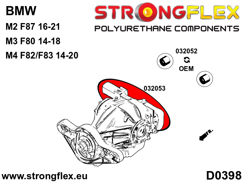 032053: Double rear differential bracket