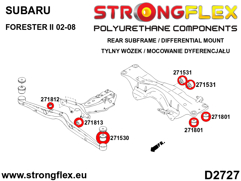 271812A: Differential Member - front bush SPORT