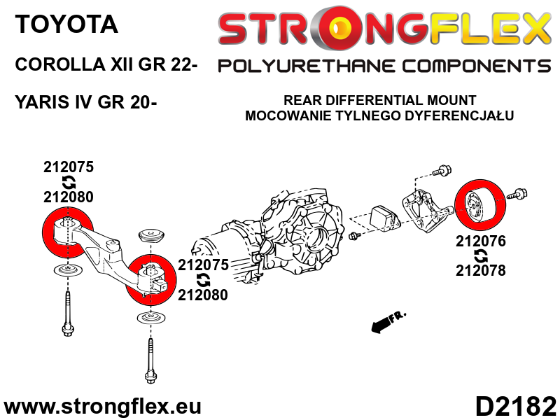 212075A: Rear diff mount - front bush SPORT