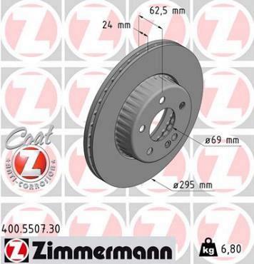 Zimmermann remschijf Formula S vooras C-KLASSE x205