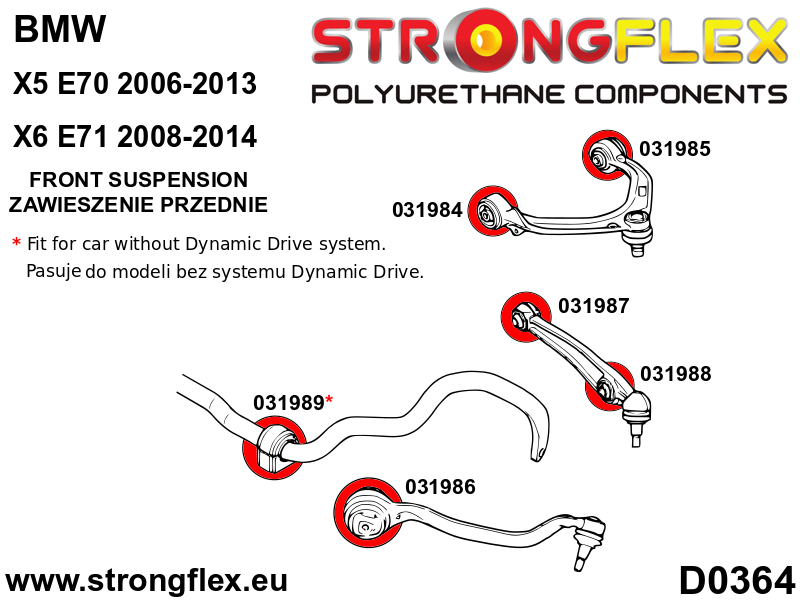 031988A: Front lower wishbone bush – outside SPORT