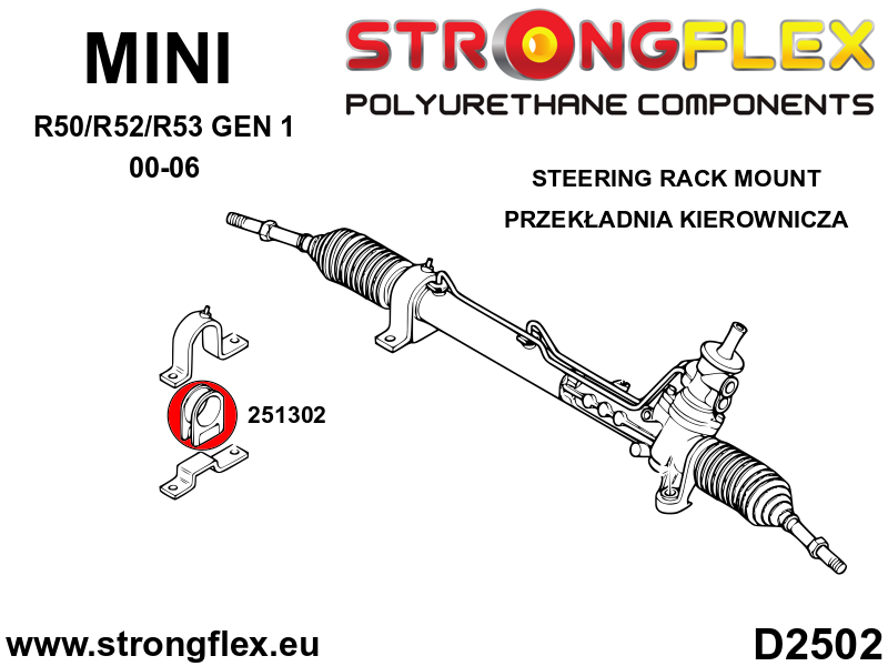 256205B: Full suspension bush kit up to 05/2003