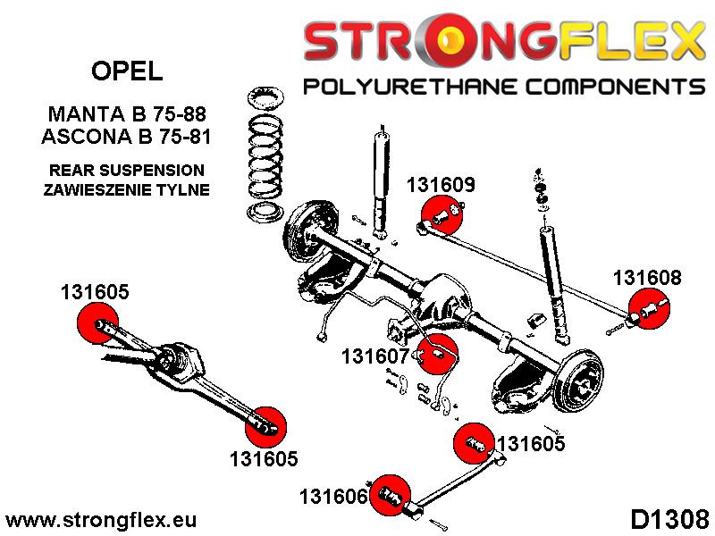 131609A: Rear panhard rod mount - to the chassis SPORT