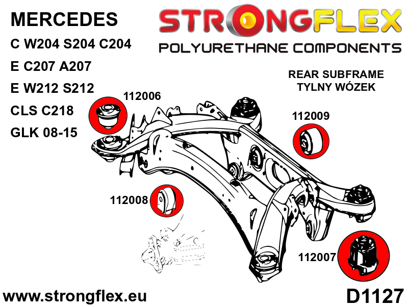 112008A: Rear diff mount - front bush SPORT