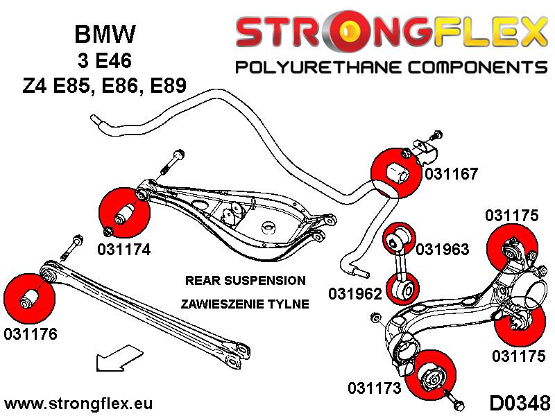 036072A: Full suspension polyurethane bush kit SPORT