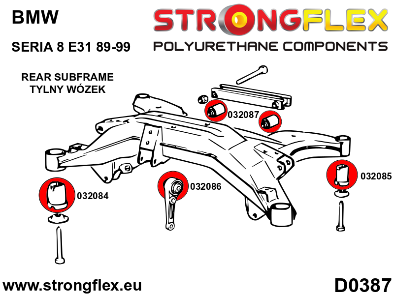 032087B: Rear diff mount - rear bush