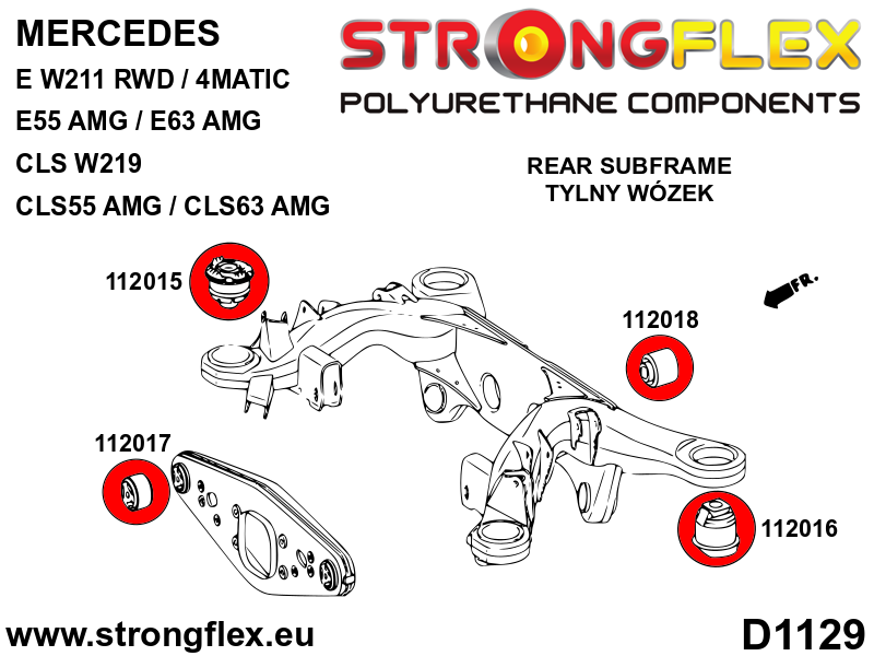 116294A: Full suspension polyurethane bush kit SPORT