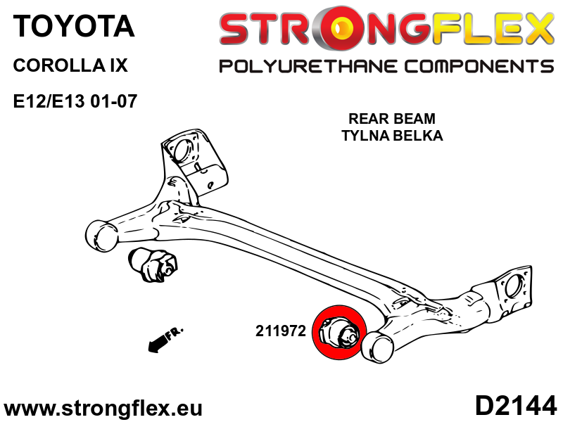 216290A: Full suspension bush kit SPORT