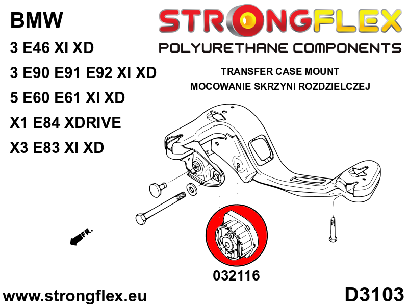 032116B: Transfer case bushing insert