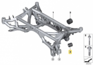 Achter spoorstang uniball E9x en E8x + F8x M2 M3 M4