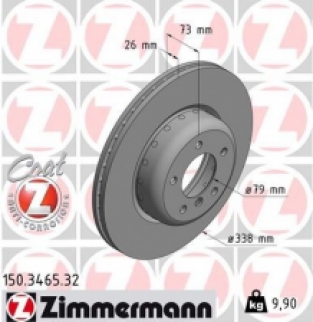 Voorzijde remschijven Formula F Zimmermann 135i/ M performance Sportremmen