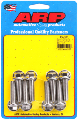 Afsluitbout versnellingsbakbehuizing Bellhousing Bolt Kit Chevrolet III/LS Series small block SS hex Kit 434-0901