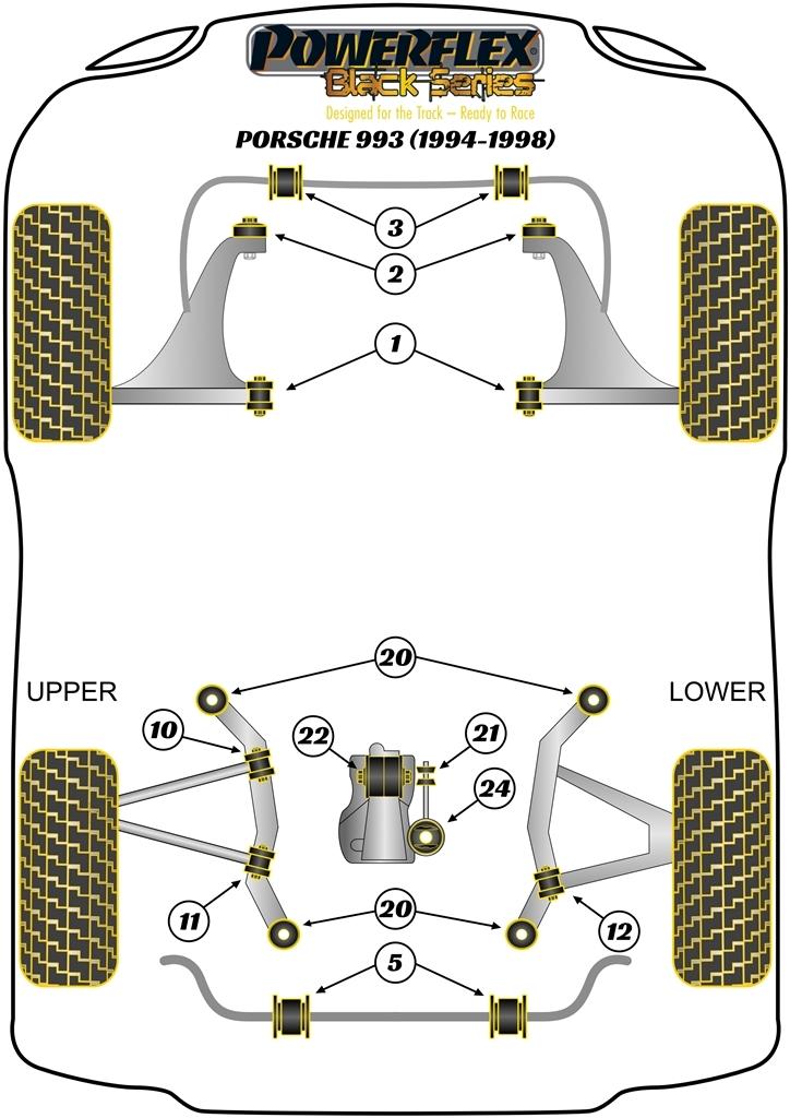 070007A: Voorste stabilisatorstangbus SPORT