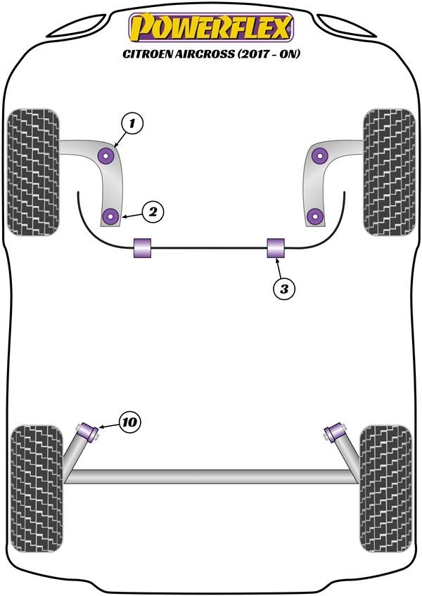 116240B: Full suspension bush kit