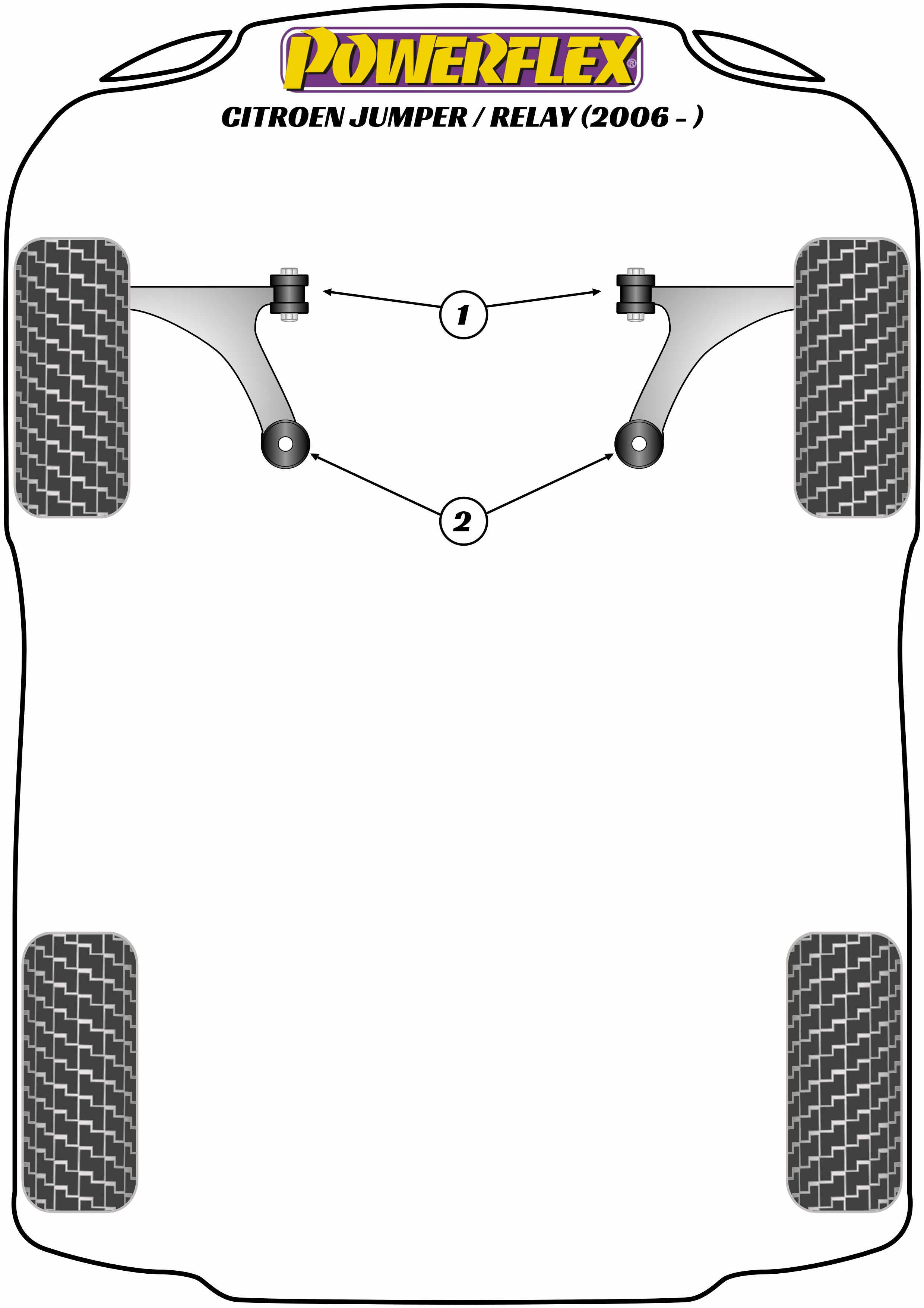 116245B: Busset voor het achterste subframe