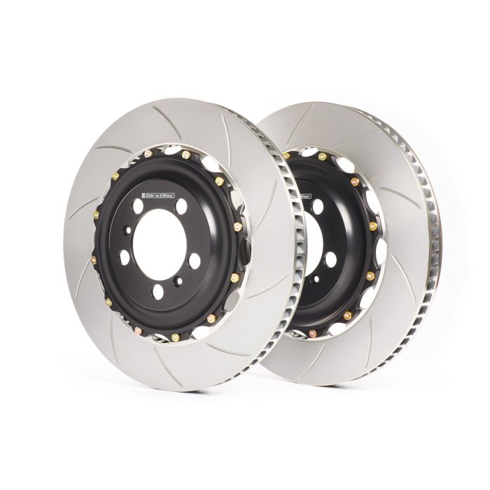 A1-266SL - GiroDisc 2-Piece Rotor Assembly-Left Porsche / Cayman (3rd Gen) 2016-Present / Coupe (982C) 2016-Present / 718 Cayman GT4 Clubsport 3.8 2018-2021