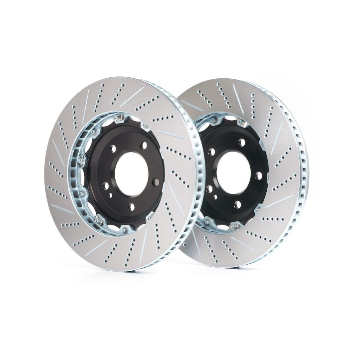 A2-017DSL - GiroDisc 2-Piece Rotor Assembly-Left Mercedes-Benz / C-Class (3rd Gen) 2007-2015 / Coupe (C204) 2011-2015 / C63 AMG 6.2 2011-2015