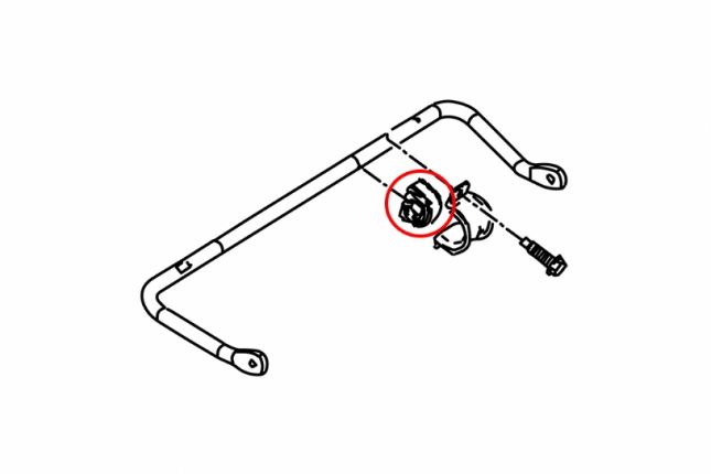 MAZDA 03-09 maart / FOCUS MK2 / 3 achterversterkt STABILIZER BUS 2PCS / SET