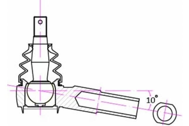 240SX S14 / 15 RC spoorstangeind-HOEK GESMEDE 2PCS / SET