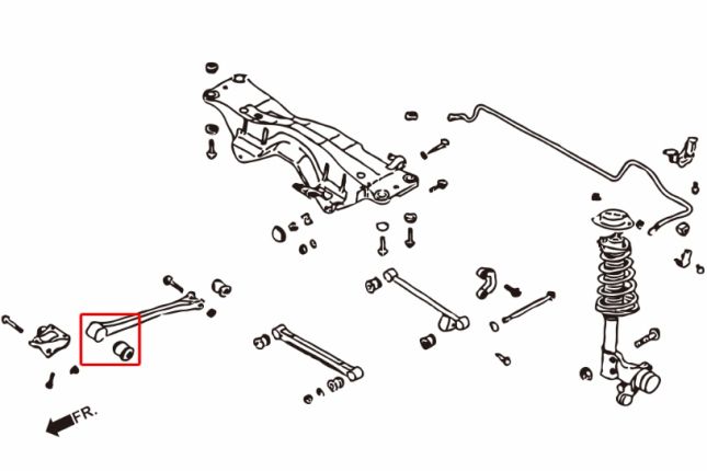 IMPREZA GC / GD WIELdraagarm bus(kogellager) 2PCS / SET