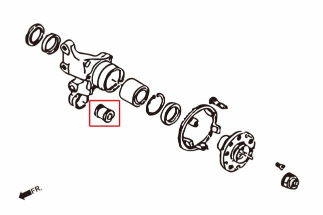 IMPREZA GC / GD / GRB / LEGACY BM / BR achter KUNCKLE bus(kogellager) 2PCS / SET