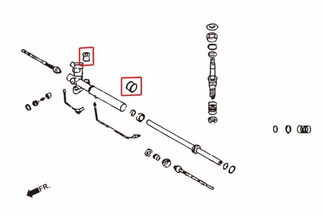 IMPREZA GD 05- / GRB / LEGACY BLversterkt STEERING bus 3PCS / SET