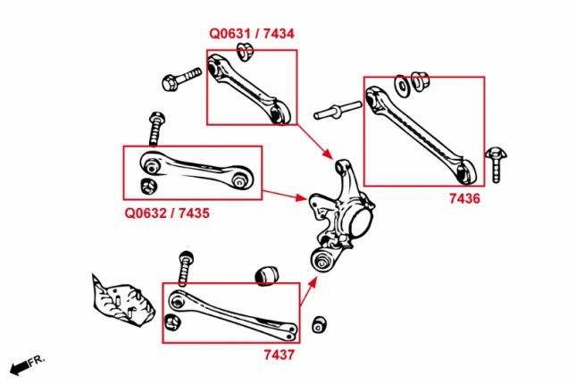 Verstelbare CAMBER ARM BMW F20-F36