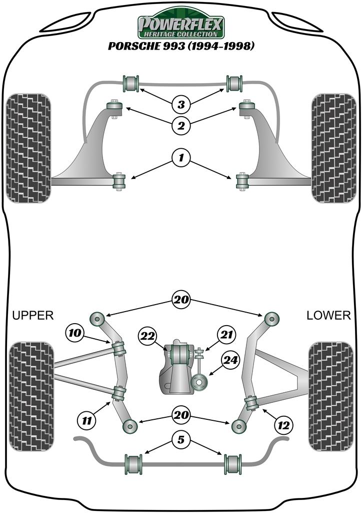 070007A: Voorste stabilisatorstangbus SPORT