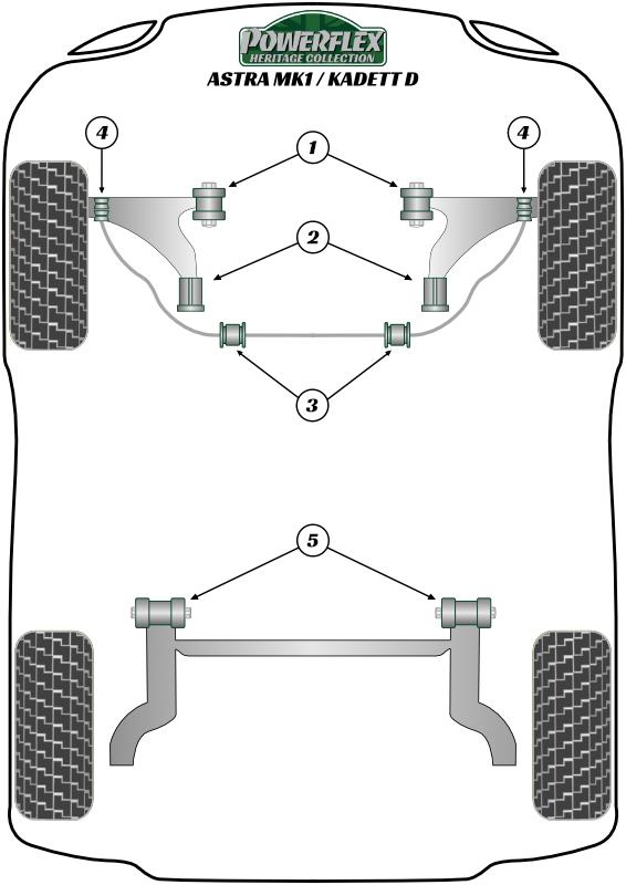 Montagebus stabilisatorstang voorzijde 22 mm ASTRA MODELS, Manta B, Vectra B, straat