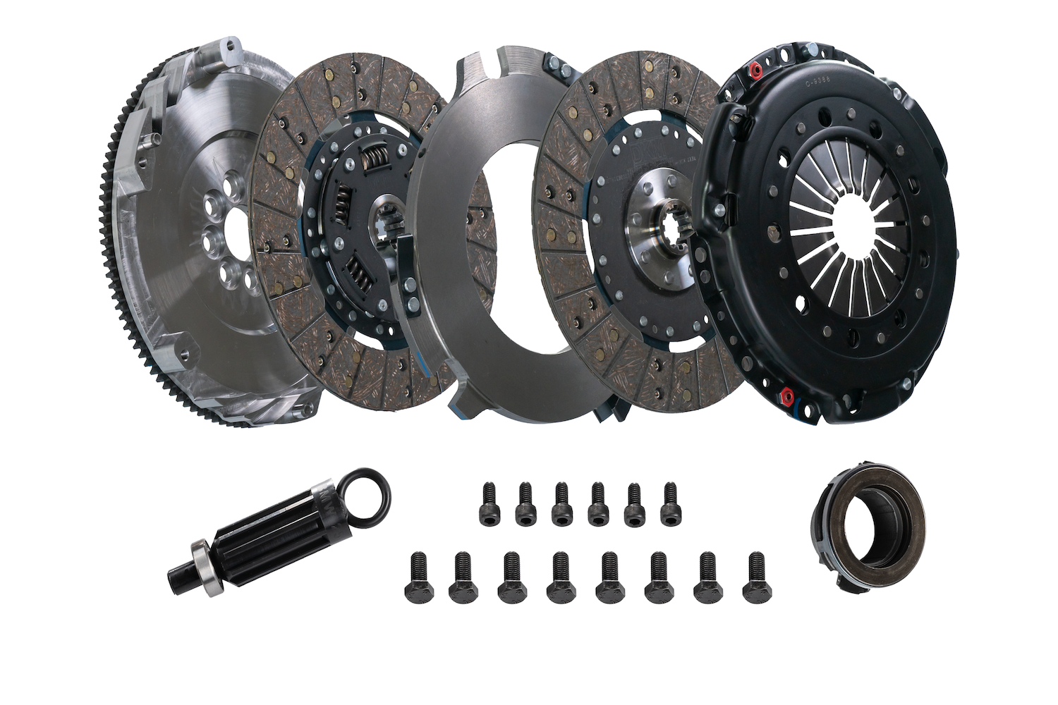 DKM MS Twin Plate Clutch Kit M50-M54 met zf/getrag 10-spie versnellingsbakken.