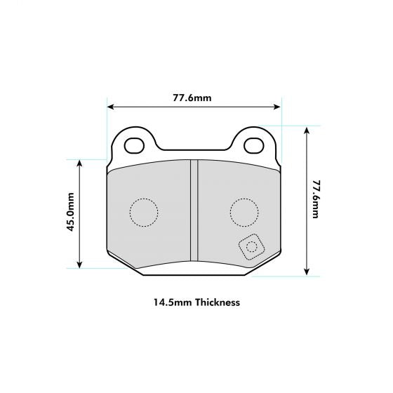 voor/achter brembo/d2 Protrack blokken 8198PT