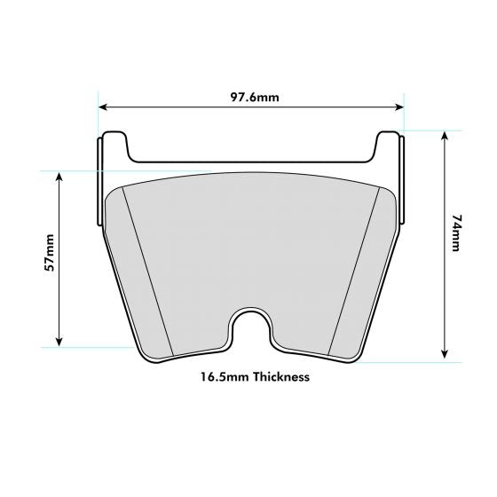 Brembo/Rotora PBS Prorace voor blokken 8580PR 8 blokken