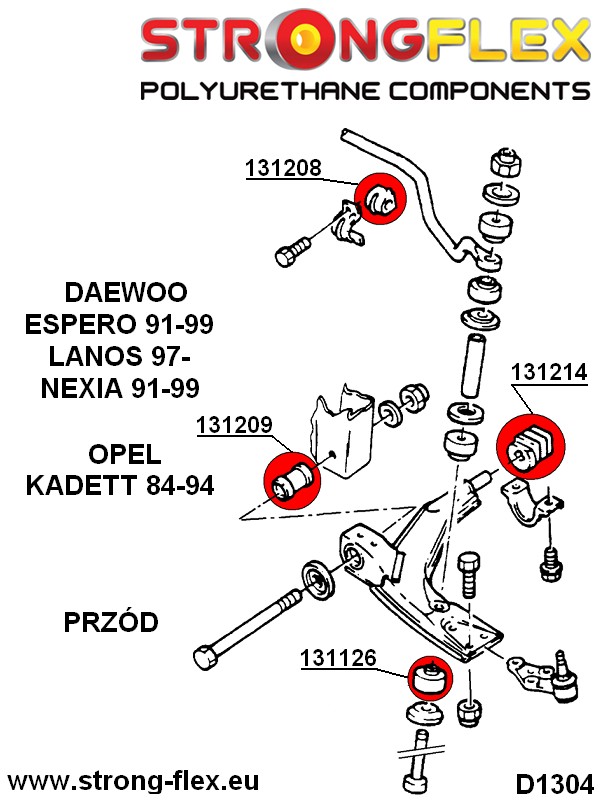 136059A: Voorwielophangingsset SPORT