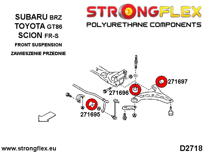 276192A: Voorwielophangingsset SPORT