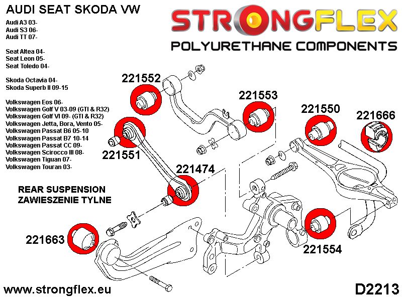 221552A: Binnenbus topstang achter SPORT