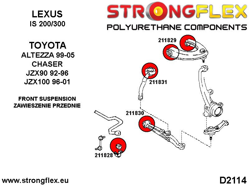 211828A: Voorste bus stabilisatorstang SPORT