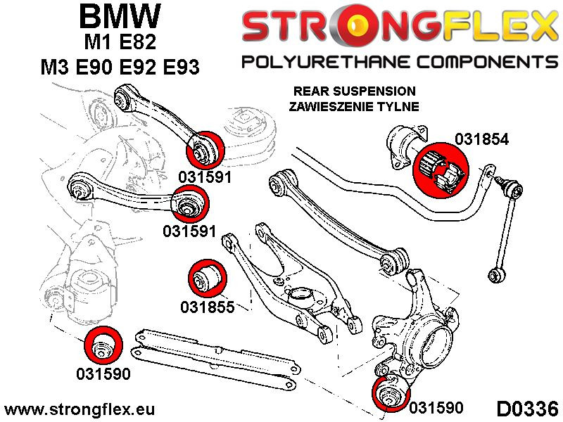 031854A: achterste stabilisatorstangbus SPORT