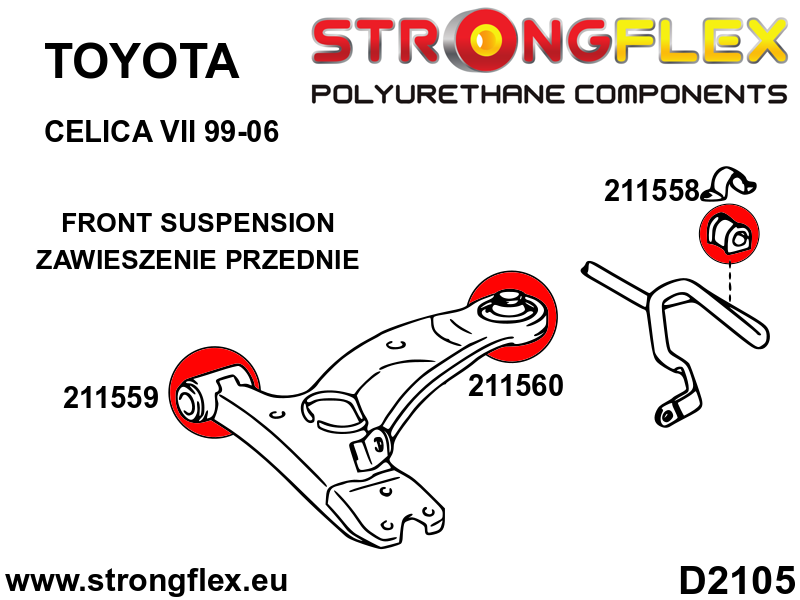 211559A: Voorste draagarmbus SPORT