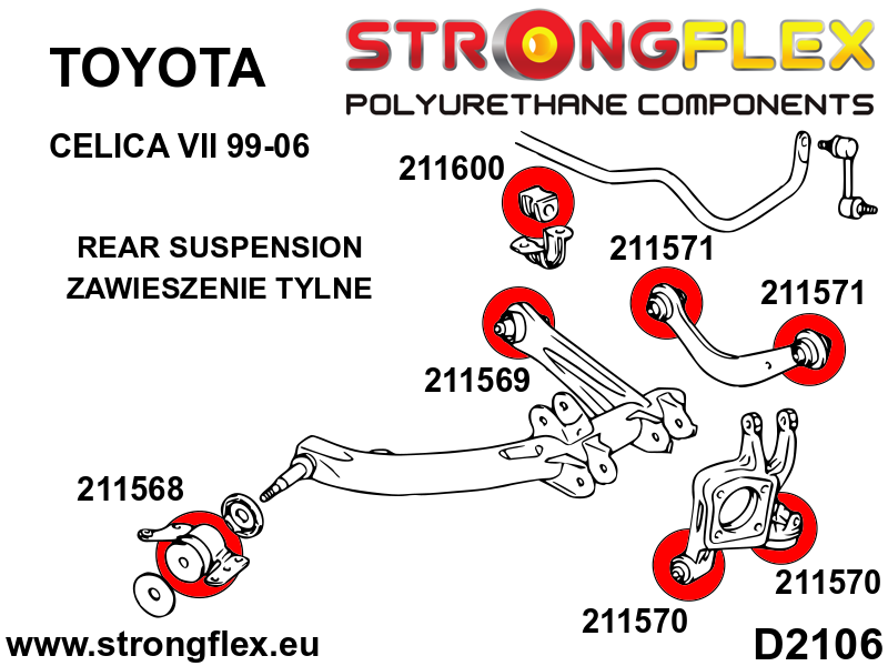 211600A: Bus stabilisatorstang achter SPORT