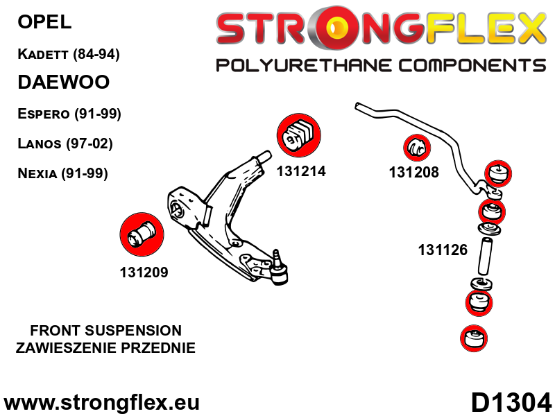 131208B: Voorste bus stabilisatorstang