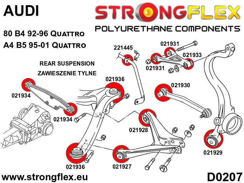 221445A: Bus stabilisatorstang achter SPORT