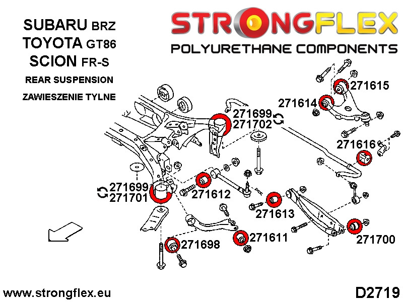 271616A: Bus stabilisatorstang achter SPORT