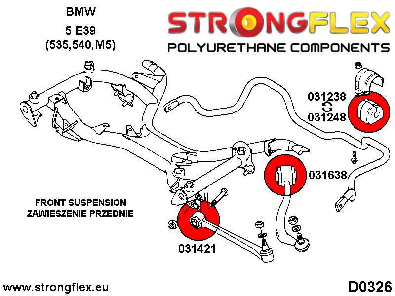 036234B: Volledige ophangingsbusset E39 Touring